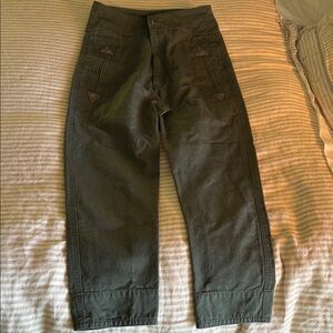 Isabel Marant Étoile Raluniae High-Rise 100% Cotton Canvas Trousers FR-36 US-4